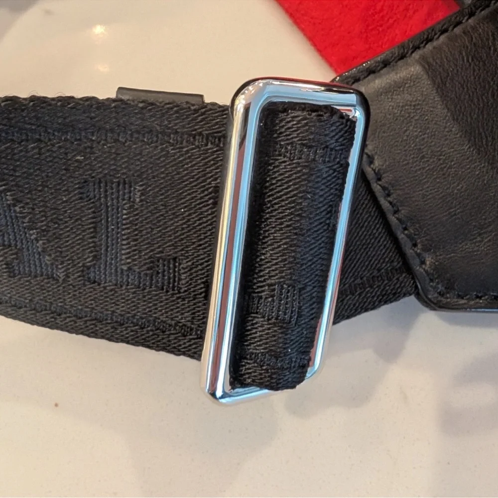 Bally Black and Red Belt Bag with Sporty Stripe Design - Picture 9 of 9